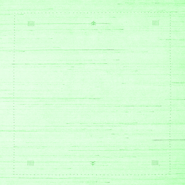 Square Solid Emerald Green Modern Rug, con2343emgrn