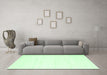 Machine Washable Solid Emerald Green Modern Area Rugs in a Living Room,, wshcon2343emgrn