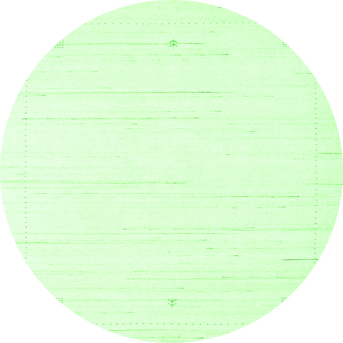 Machine Washable Solid Green Modern Area Rugs, wshcon2343grn