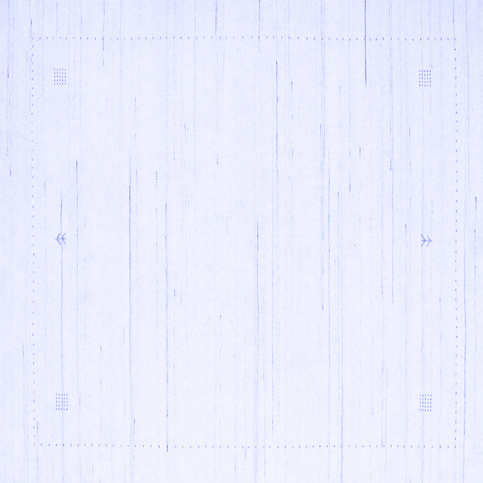 Square Machine Washable Solid Blue Modern Rug, wshcon2343blu