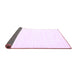 Sideview of Solid Purple Modern Rug, con2343pur