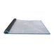 Sideview of Solid Blue Modern Rug, con2343blu