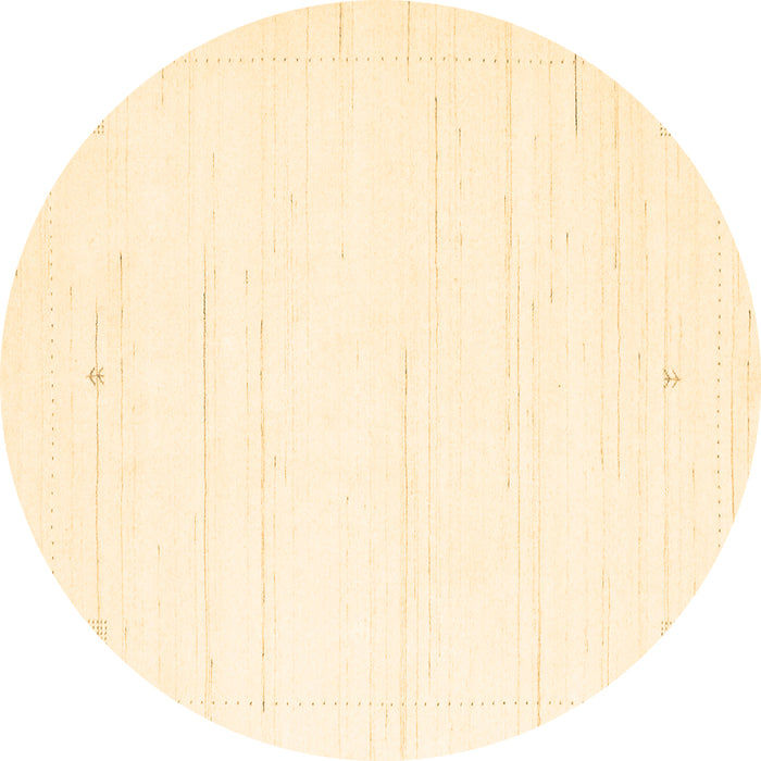 Round Machine Washable Solid Brown Modern Rug, wshcon2343brn