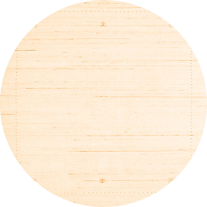 Square Solid Orange Modern Rug, con2343org