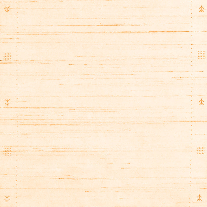 Solid Orange Modern Rug, con2344org