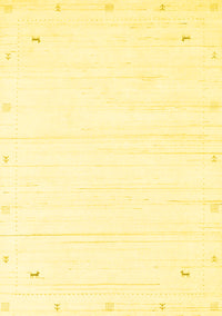 Solid Yellow Modern Rug, con2344yw