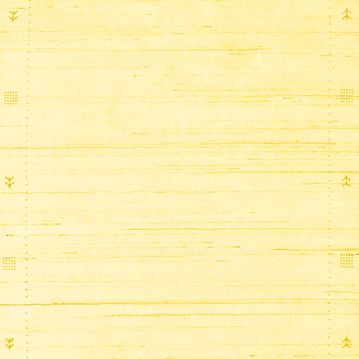 Solid Yellow Modern Rug, con2344yw