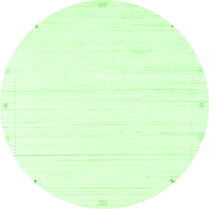 Machine Washable Solid Green Modern Area Rugs, wshcon2344grn