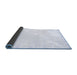 Sideview of Solid Blue Modern Rug, con2344blu