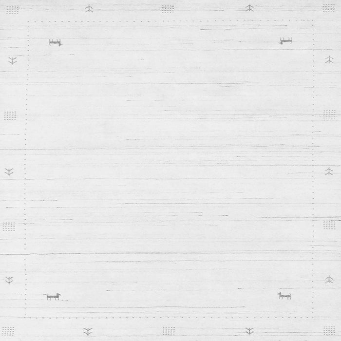 Round Machine Washable Solid Gray Modern Rug, wshcon2344gry