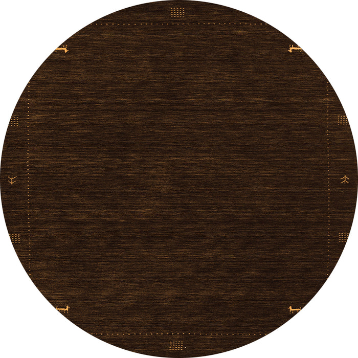 Square Abstract Orange Contemporary Rug, con2345org