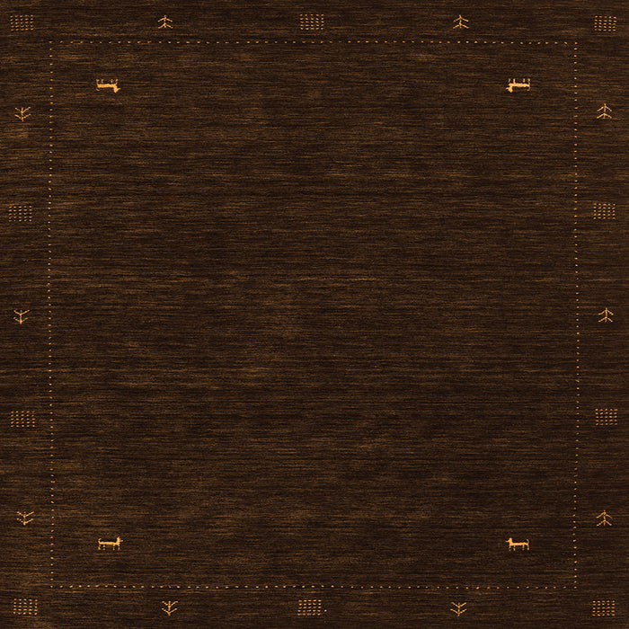 Serging Thickness of Abstract Orange Contemporary Rug, con2345org