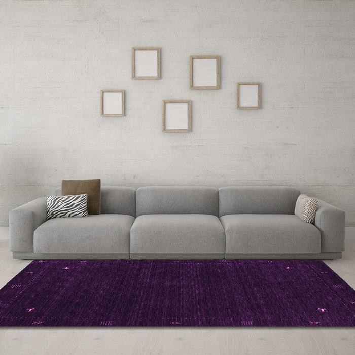 Machine Washable Abstract Pink Contemporary Rug in a Living Room, wshcon2345pnk