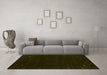 Machine Washable Abstract Yellow Contemporary Rug in a Living Room, wshcon2345yw