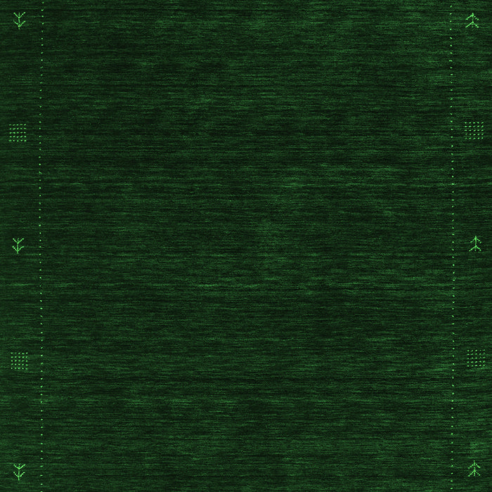 Serging Thickness of Machine Washable Abstract Green Contemporary Area Rugs, wshcon2345grn