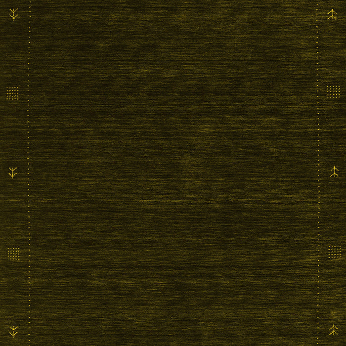 Abstract Yellow Contemporary Rug, con2345yw