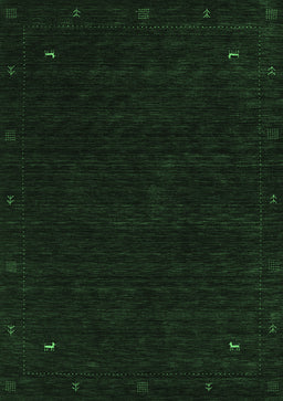 Abstract Emerald Green Contemporary Rug, con2345emgrn