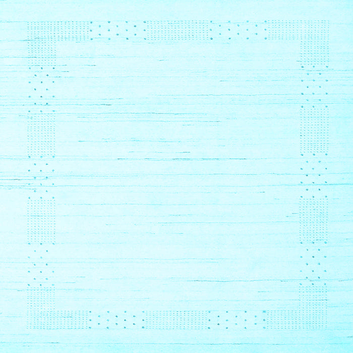 Square Solid Light Blue Modern Rug, con2346lblu