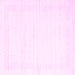 Square Solid Pink Modern Rug, con2346pnk