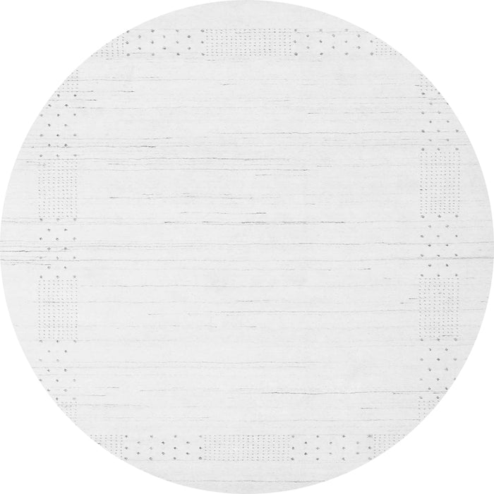 Square Solid Gray Modern Rug, con2346gry