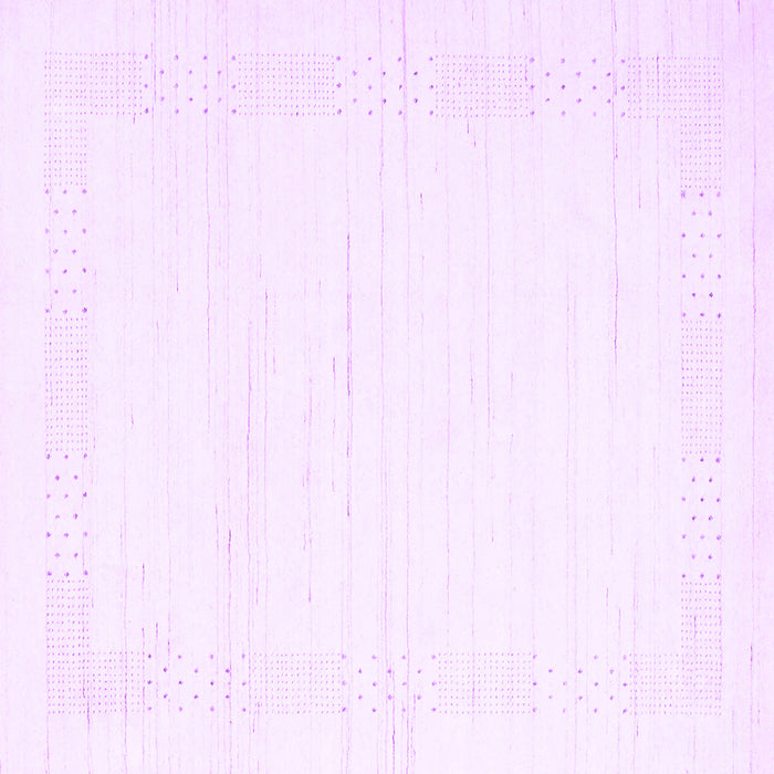 Square Solid Purple Modern Rug, con2346pur