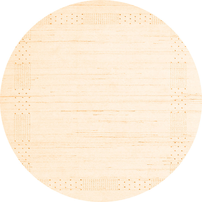 Square Solid Orange Modern Rug, con2346org