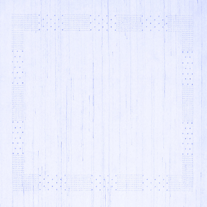 Square Solid Blue Modern Rug, con2346blu