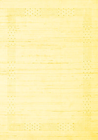 Solid Yellow Modern Rug, con2346yw