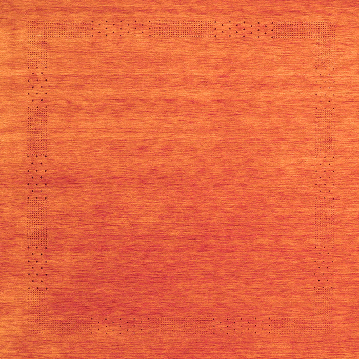 Serging Thickness of Abstract Orange Contemporary Rug, con2347org