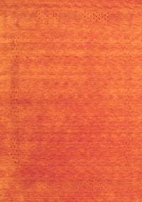 Abstract Orange Contemporary Rug, con2347org