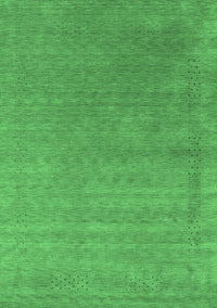 Abstract Emerald Green Contemporary Rug, con2347emgrn