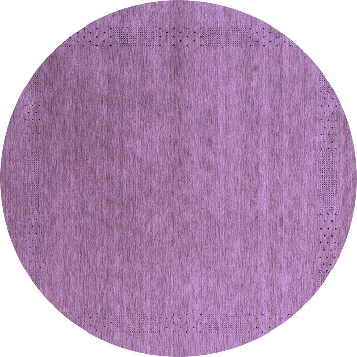 Round Machine Washable Abstract Blue Contemporary Rug, wshcon2347blu