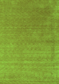 Abstract Green Contemporary Rug, con2347grn