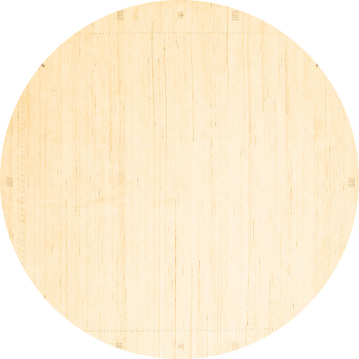 Round Solid Brown Modern Rug, con2348brn