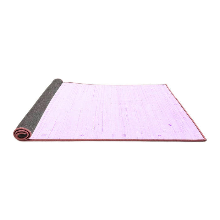 Sideview of Solid Purple Modern Rug, con2348pur