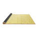 Sideview of Solid Yellow Modern Rug, con2348yw