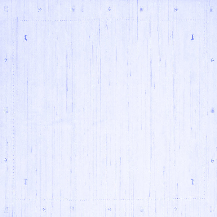 Square Solid Blue Modern Rug, con2348blu