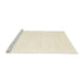 Serging Thickness of Machine Washable Contemporary Peach Beige Rug, wshcon2349