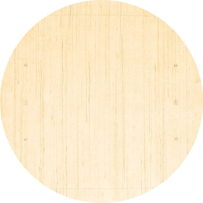 Round Machine Washable Solid Brown Modern Rug, wshcon2349brn