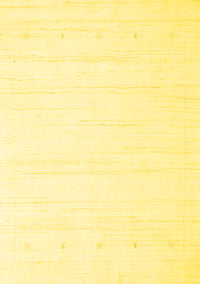 Solid Yellow Modern Rug, con2349yw