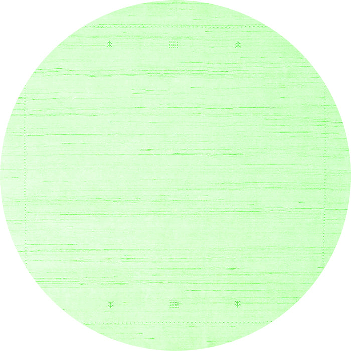 Square Solid Green Modern Rug, con2349grn