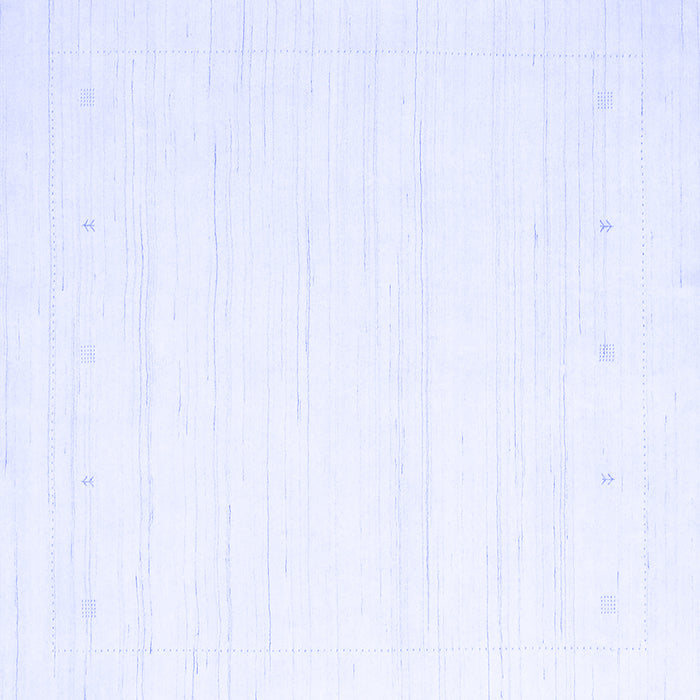 Square Solid Blue Modern Rug, con2349blu