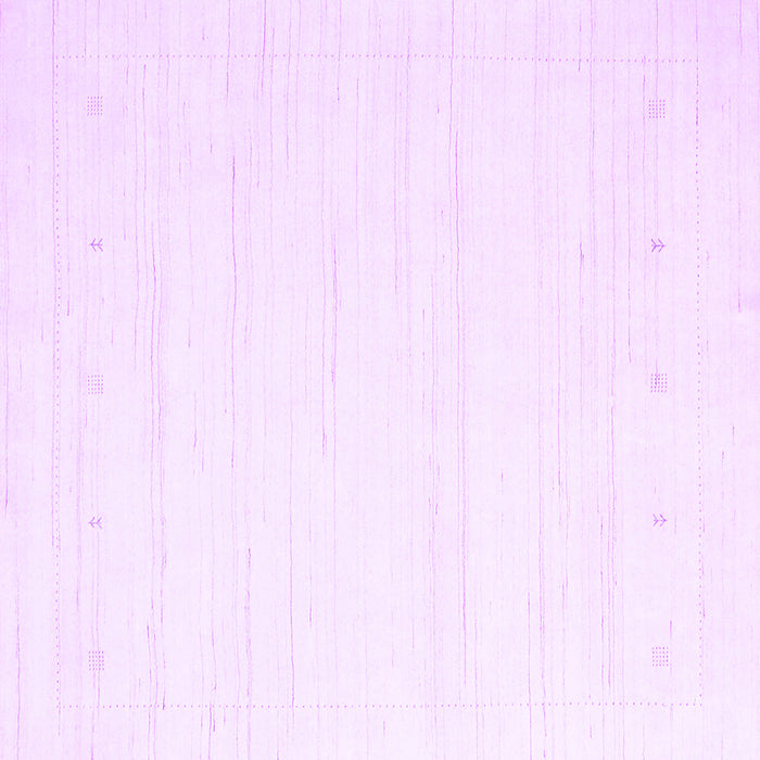 Square Solid Purple Modern Rug, con2349pur