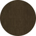 Round Machine Washable Abstract Brown Contemporary Rug, wshcon234brn