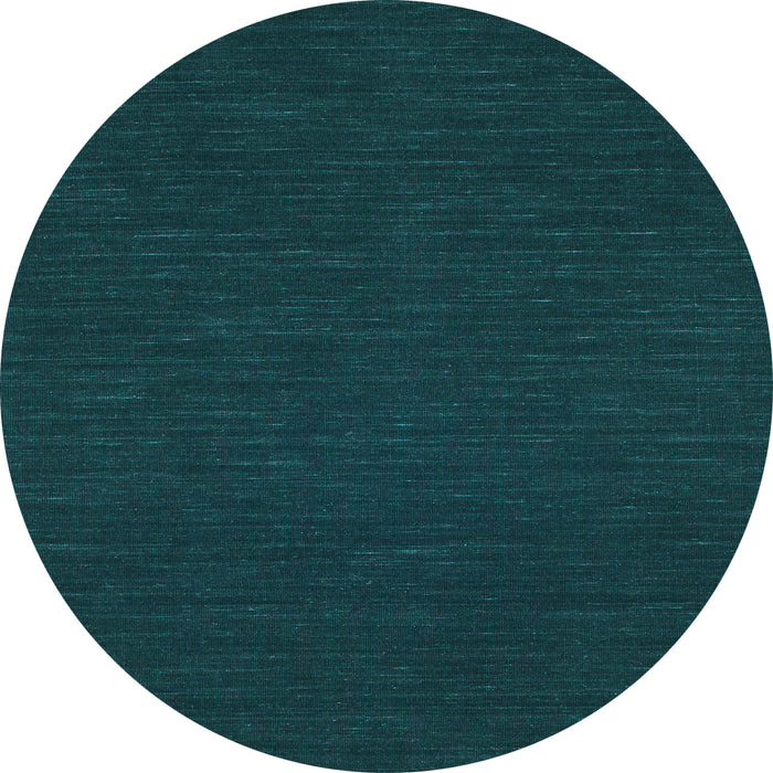 Round Abstract Light Blue Contemporary Rug, con234lblu