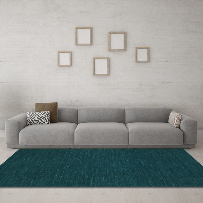 Machine Washable Abstract Light Blue Contemporary Rug in a Living Room, wshcon234lblu