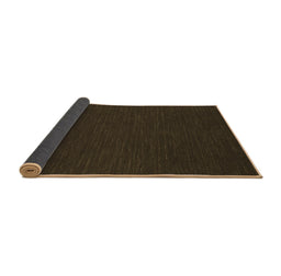Sideview of Abstract Brown Contemporary Rug, con234brn