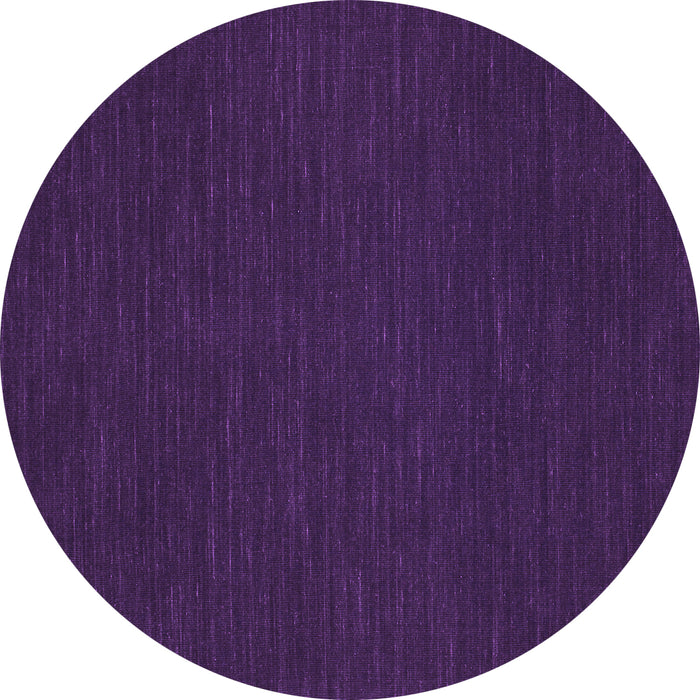 Round Machine Washable Abstract Purple Contemporary Area Rugs, wshcon234pur