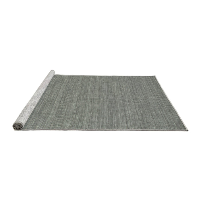 Serging Thickness of Machine Washable Contemporary Silver Gray Rug, wshcon235