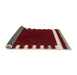 Thickness of Contemporary Crimson Red Modern Rug, con2350